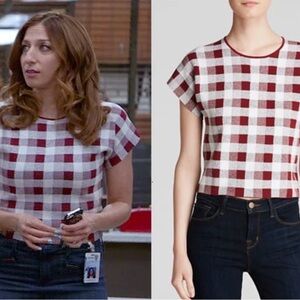 Seblyn Stonemarl Top in Beetroot by Theory